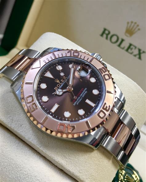 rolex yacht-master 37 rhodium.|yacht master 37 everose gold.